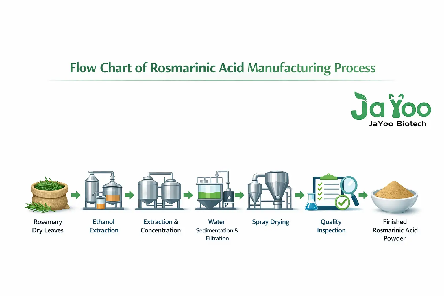 Flow Chart of Rosmarinic Acid Manufacturing Process