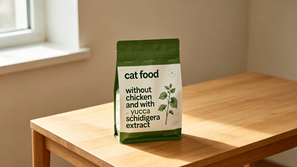 Cat Food Without Chicken and With Yucca Schidigera Extract 1