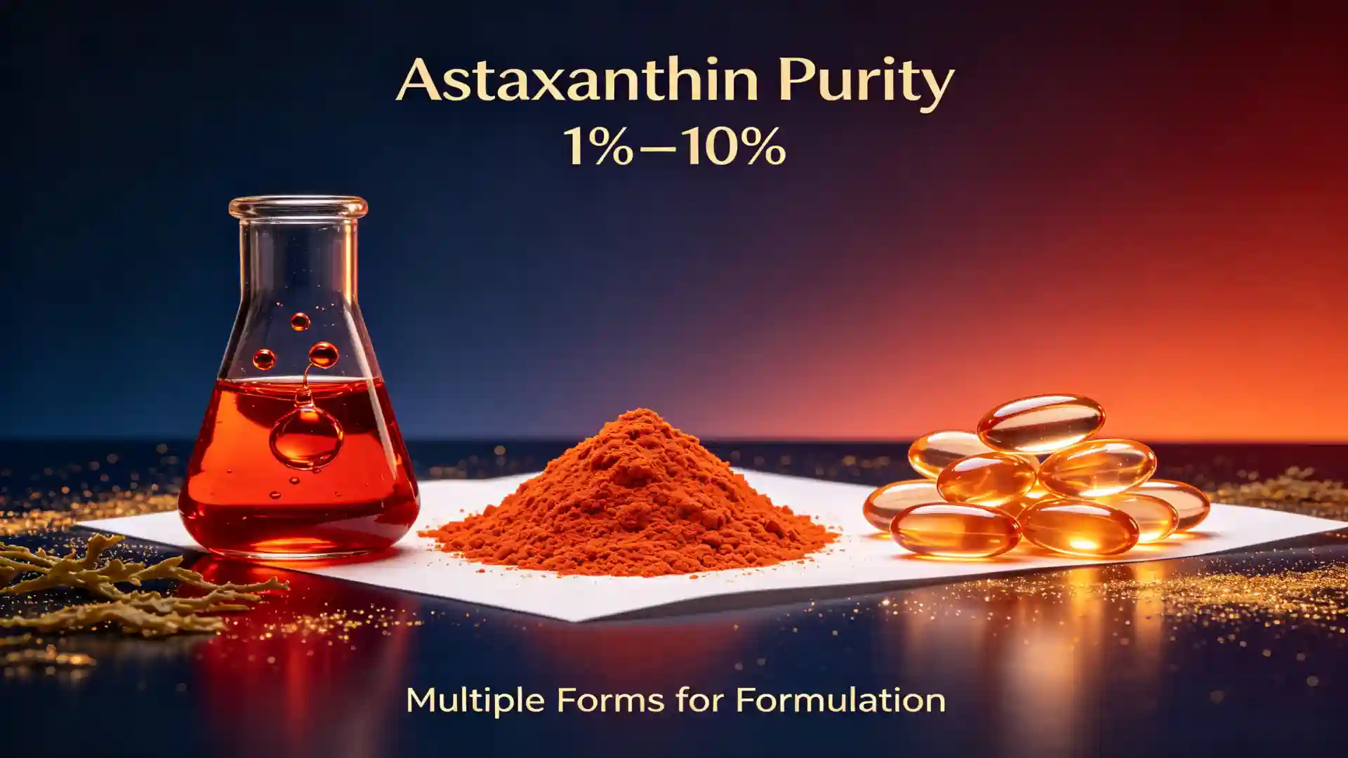 Astaxanthin Purity Level 1%-10%